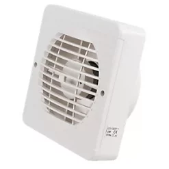 Manrose XF150BP 150mm Axial Kitchen Extractor Fan White 240V