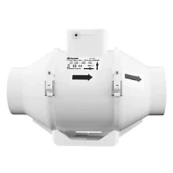 Xpelair XIMX100+T 100mm Axial Inline Extractor Fan with Timer 220-240V -Wall Vent Pro Sales 1628P A2