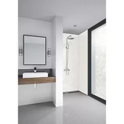 Splashwall Bathroom Splashback Gloss White Reflex 900 x 2400 x 11mm