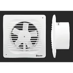 Xpelair VX100 Slim 100mm Axial Bathroom Extractor Fan White 220-240V -Wall Vent Pro Sales 2422R A2