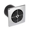 Manrose LP100SS 100mm Axial Bathroom Extractor Fan Chrome 240V