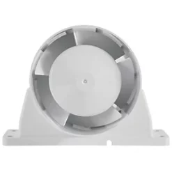 Xpelair AL100 100mm Axial Inline Bathroom Shower Extractor Fan Kit White / Chrome 220-240V -Wall Vent Pro Sales 416FH A2