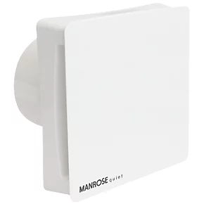 Manrose CQF100S 100mm Axial Bathroom Extractor Fan White 240V 1 Manrose CQF100S 100mm Axial Bathroom Extractor Fan White 240V