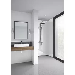 Splashwall Bathroom Splashback Gloss White 590 x 2400 x 11mm