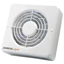 Manrose MG150BH 150mm Axial Kitchen Extractor Fan with Humidistat White 240V