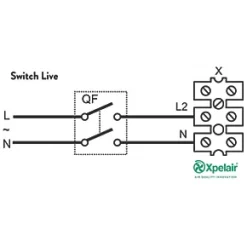 Xpelair XIMX100 100mm Axial Inline Extractor Fan 240V -Wall Vent Pro Sales 5465H A2
