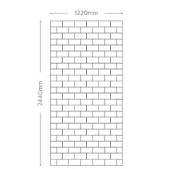 Splashwall Composite Splashback Gloss Brushed Black 1220 x 2440 x 3mm -Wall Vent Pro Sales 610RJ A3