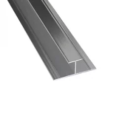 Splashwall H-Joint Polished Silver 2420 x 11mm