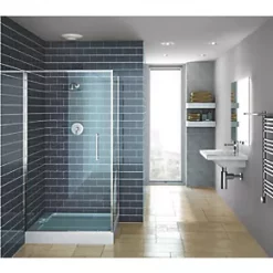 Xpelair SSSFC100 Simply Silent 100mm Axial Bathroom Shower Extractor Fan Kit with Timer White 220-240V -Wall Vent Pro Sales 781JK A3