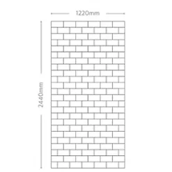 Splashwall Composite Splashback Gloss Pure White 1220 x 2440 x 3mm -Wall Vent Pro Sales 787RJ A3