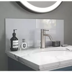 Splashback Glass Bathroom Splashback Shimmer Pearl 600 x 250 x 4mm