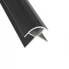 Splashwall External Corner Black 2420 x 11mm