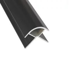 Splashwall External Corner Black 2420 x 11mm