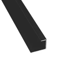 Splashwall End Cap Black 2420 x 11mm