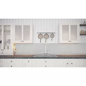 Splashwall Bathroom Splashback Metallic Gloss White 900 x 2420 x 4mm 2 Splashwall Bathroom Splashback Metallic Gloss White 900 x 2420 x 4mm - Image 2