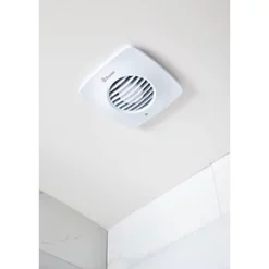 Xpelair DX100S 100mm Axial Bathroom Extractor Fan White 220-240V -Wall Vent Pro Sales 9878H A4