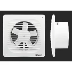 Xpelair VX100T Slim 100mm Axial Bathroom Extractor Fan with Timer White 220-240V -Wall Vent Pro Sales 9931R A2