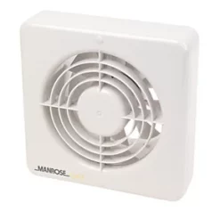 Manrose MG150BT 150mm Axial Kitchen Extractor Fan with Timer White 240V